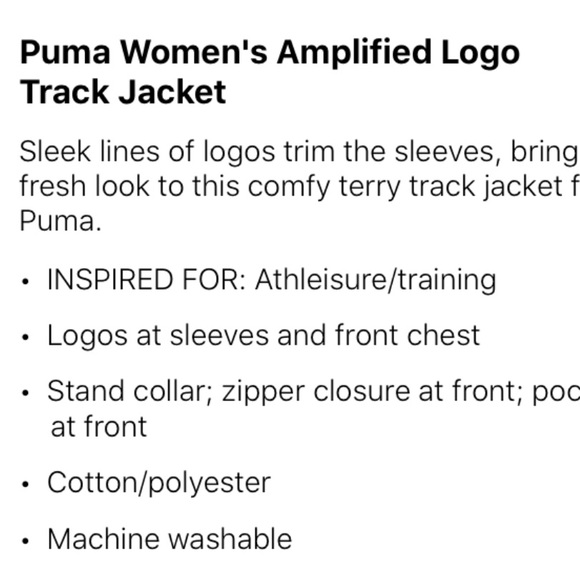Puma 2 pc set leggings and jacket - Picture 11 of 11